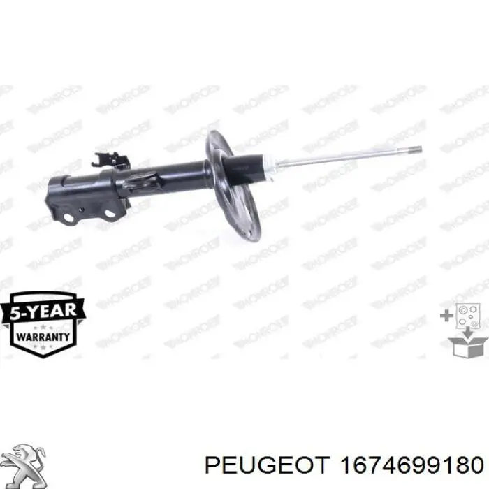 1674699180 Peugeot/Citroen Amortiguador frontal izquierdo