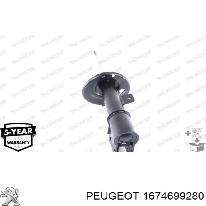 Comprar 1674699280 Peugeot/Citroen Amortiguador delantero derecho