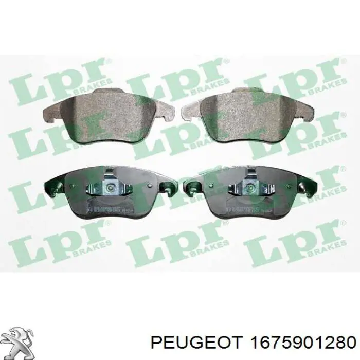 Pastillas de freno 1675901280 Peugeot/Citroen