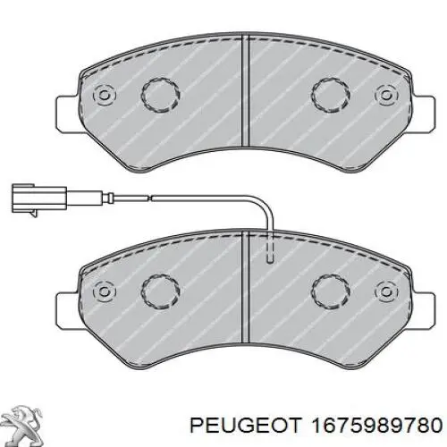 1675989780 Peugeot/Citroen pastillas de freno delanteras