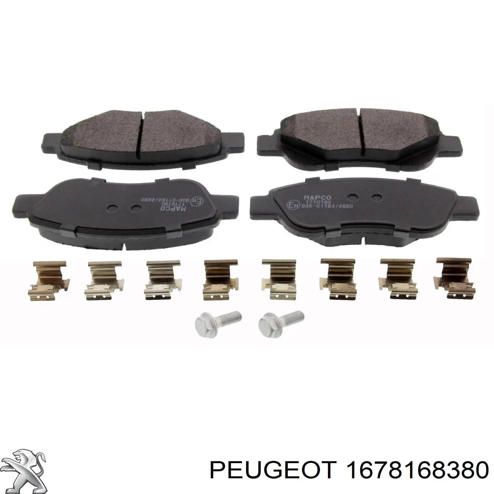 1678168380 Peugeot/Citroen pastillas de freno delanteras