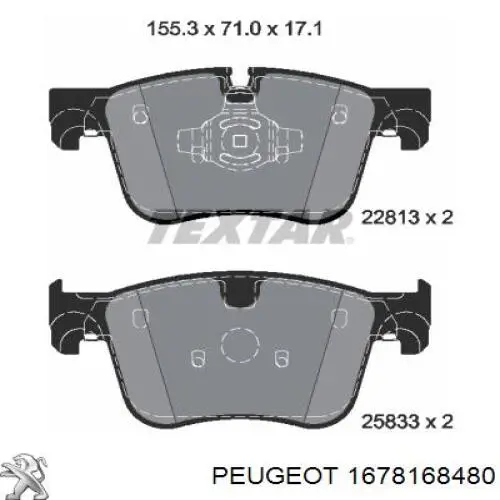 1678168480 Peugeot/Citroen Pastillas delanteras