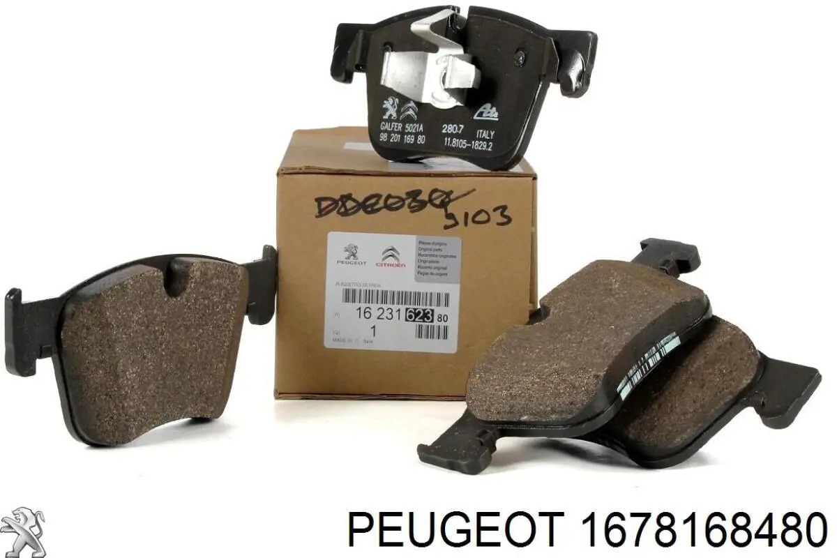 Pastillas freno delanteras Peugeot/Citroen 1678168480 precio, desde 32,18 EUR