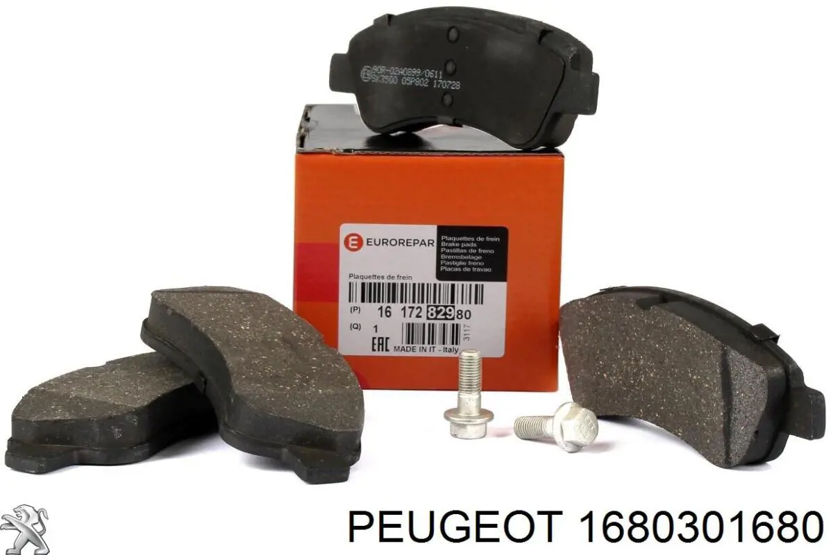1680301680 Peugeot/Citroen Pastillas freno traseras