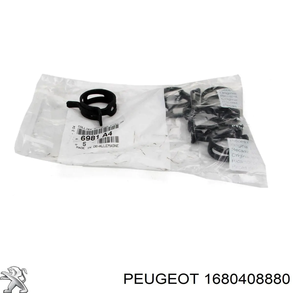 Comprar 1680408880 Peugeot/Citroen Manguera de admisión de la bomba de agua