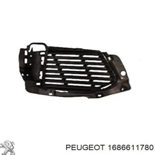 1686611780 Peugeot/Citroen Rejilla izquierda del parachoques delantero