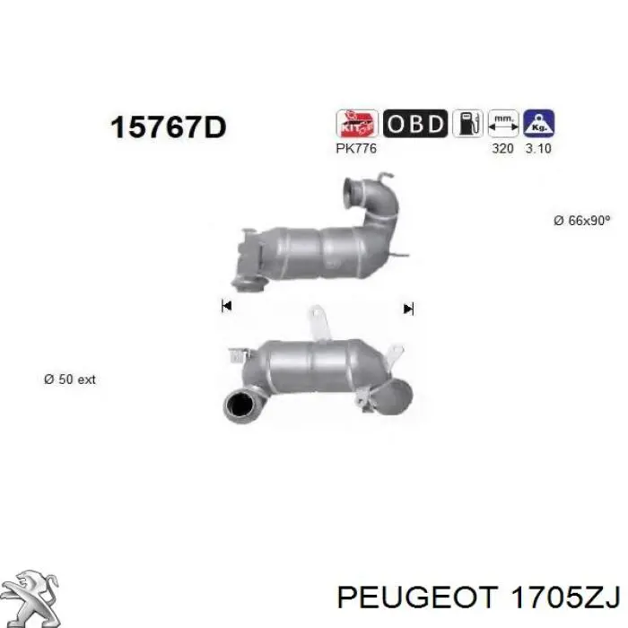 00001705ZJ Peugeot/Citroen