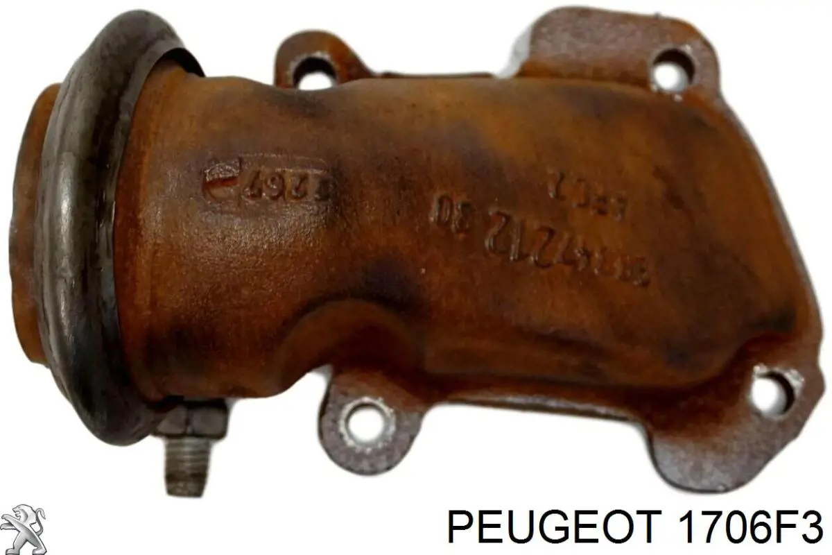 1706F3 Peugeot/Citroen tubo de admisión del silenciador de escape delantero
