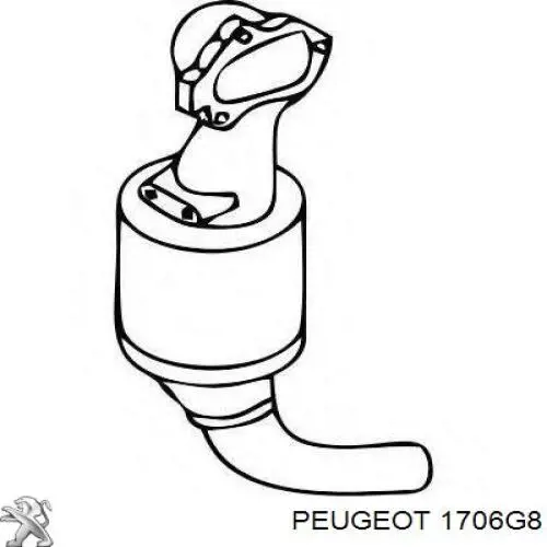Chapa ondulada del silenciador para Peugeot 308 (4A, 4C)