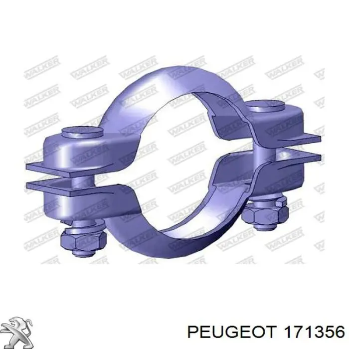 Abrazadera trasera del silenciador Peugeot/Citroen 171356 precio, desde 3,17 EUR