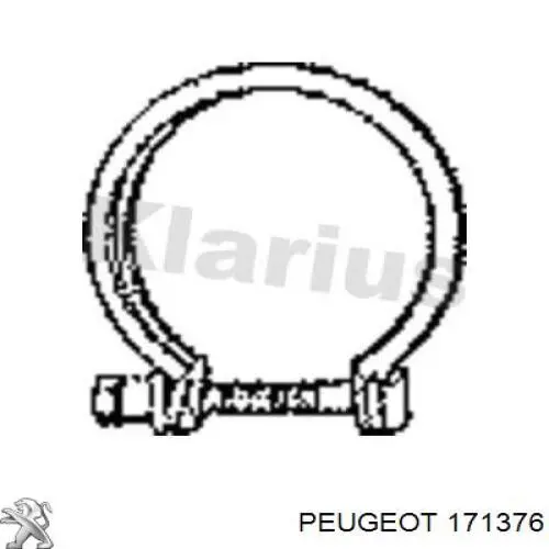 Comprar 171376 Peugeot/Citroen Abrazadera del colector de escape