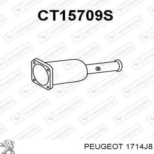 Tubo del sensor de presión de gases de escape Peugeot/Citroen 1714J8 precio, desde 50,52 EUR