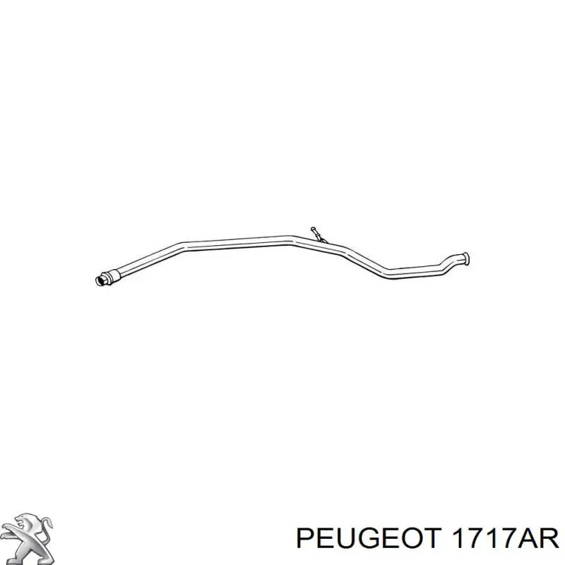 Silenciador central 1717AR Peugeot/Citroen