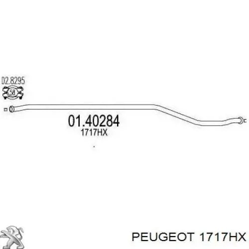 Silenciador central Peugeot/Citroen 1717HX precio, desde 30,92 EUR