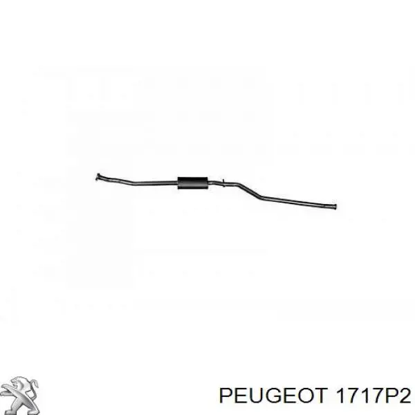 Comprar 1717P2 Peugeot/Citroen Silenciador central