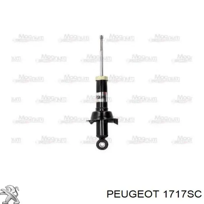 1717SC Peugeot/Citroen tubo de escape, del catalizador al silenciador