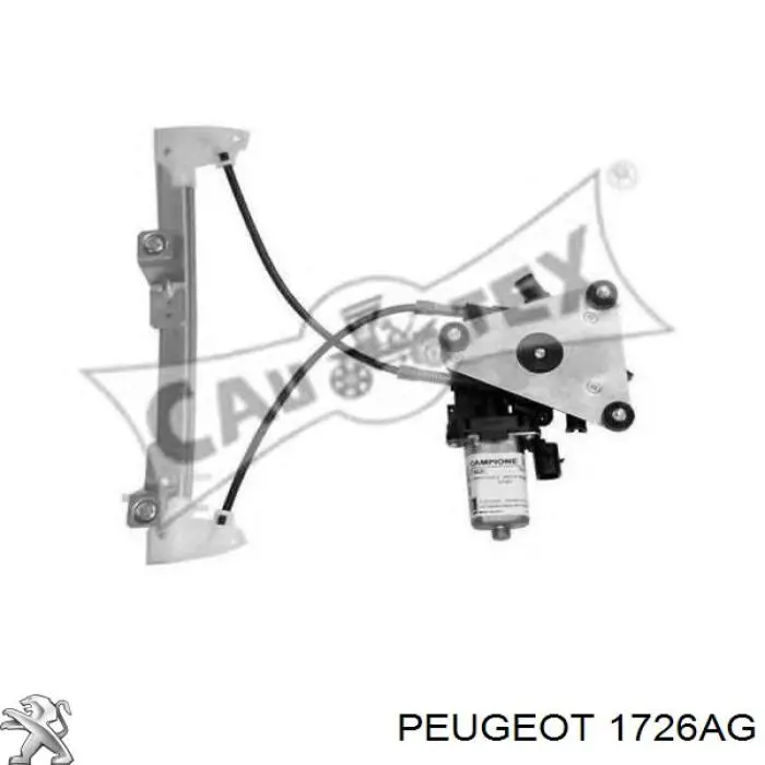 1726AG Peugeot/Citroen silenciador posterior