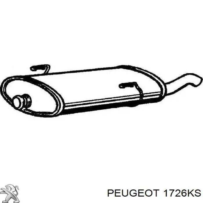 Silenciador trasero Peugeot/Citroen 1726KS precio, desde 77,07 EUR