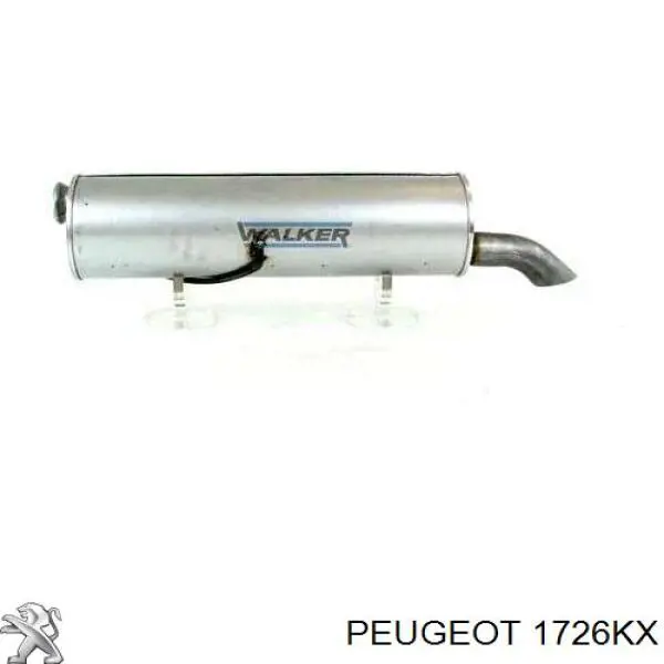 1726KX Peugeot/Citroen silenciador posterior