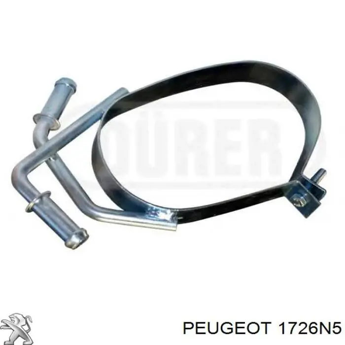 1726N5 Peugeot/Citroen silenciador posterior