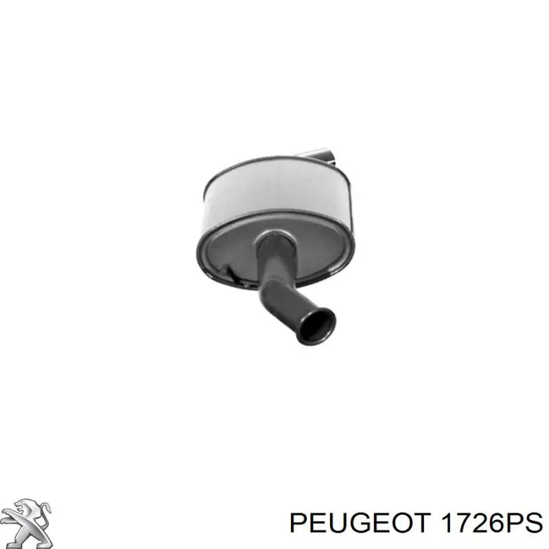 1726PS Peugeot/Citroen silenciador posterior