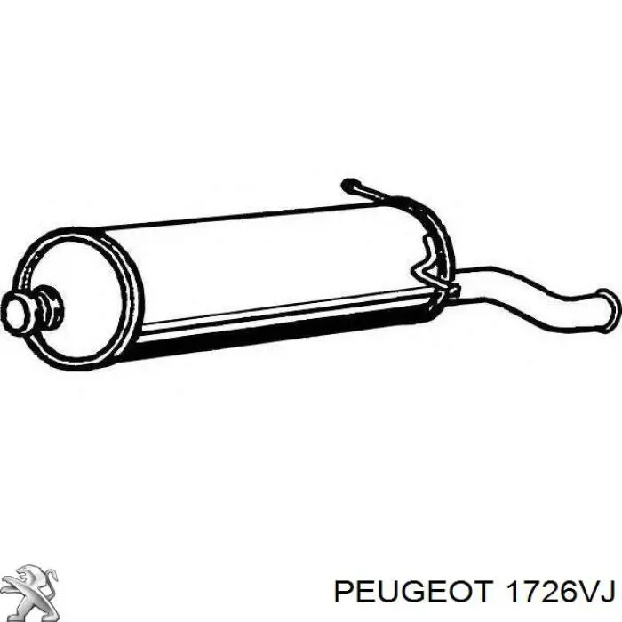 Silenciador trasero 72178 Walker