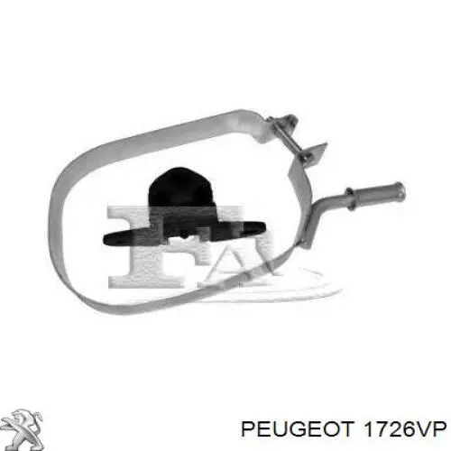 1726NW Peugeot/Citroen silenciador posterior