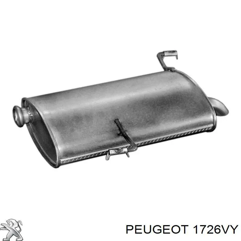 Silenciador trasero Peugeot/Citroen 1726VY precio, desde 70,68 EUR