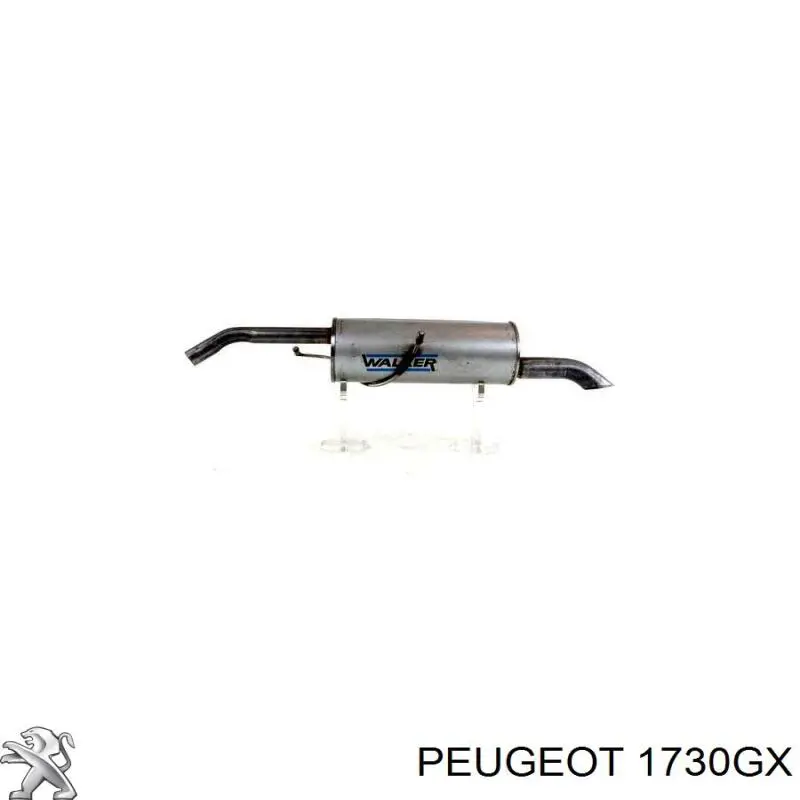 Silencioso trasero para Peugeot 3008 