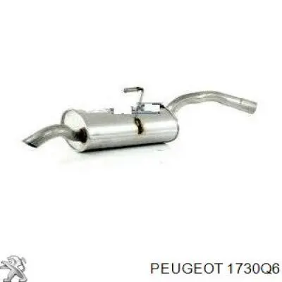 1730Q6 Peugeot/Citroen silenciador posterior