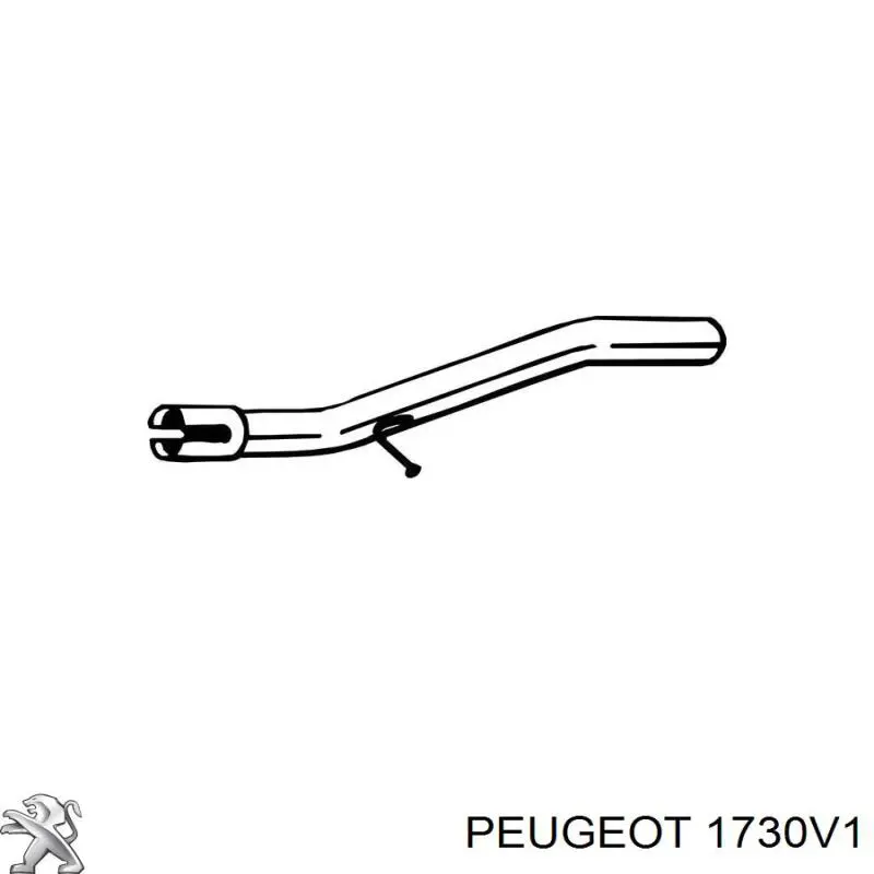 1730V1 Peugeot/Citroen silenciador posterior