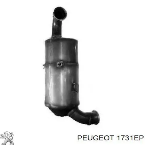 1731EP Peugeot/Citroen filtro hollín/partículas, sistema escape