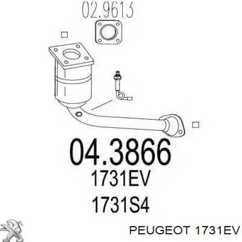 Catalizador Peugeot/Citroen 1731EV precio, desde 134,28 EUR