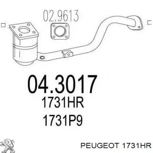 Comprar 1731HR Peugeot/Citroen Catalizador