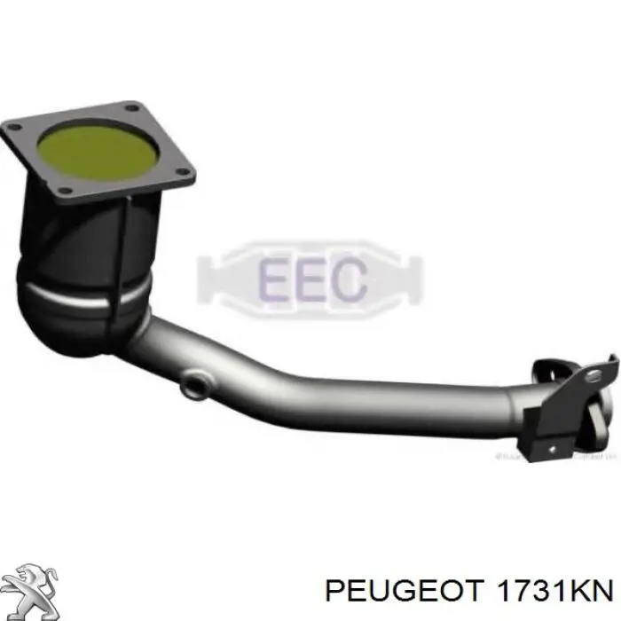 1731KN Peugeot/Citroen Catalizador de gasolina y diésel