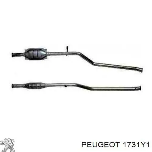 Tubo de admisión del silenciador de escape delantero Peugeot/Citroen 1731Y1 precio, desde 162,12 EUR