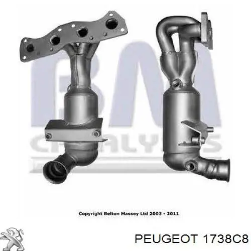 Catalizador Peugeot/Citroen 1738C8 precio, desde 886,94 EUR