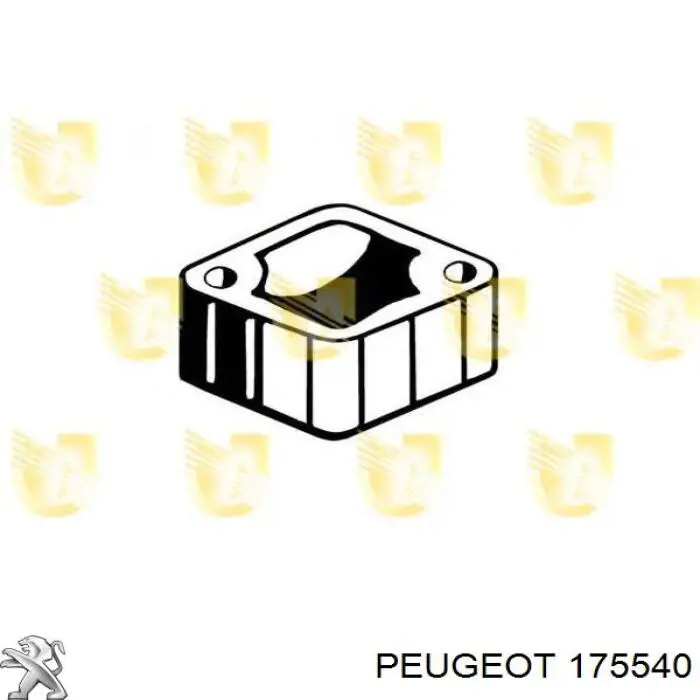 175540 Peugeot/Citroen soporte, silenciador