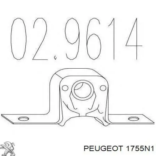 Almohadilla de tope silenciador Peugeot/Citroen 1755N1 precio, desde 6,73 EUR