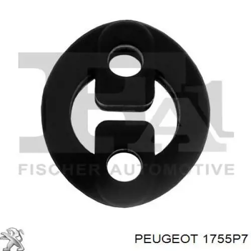 1755P7 Peugeot/Citroen soporte, silenciador