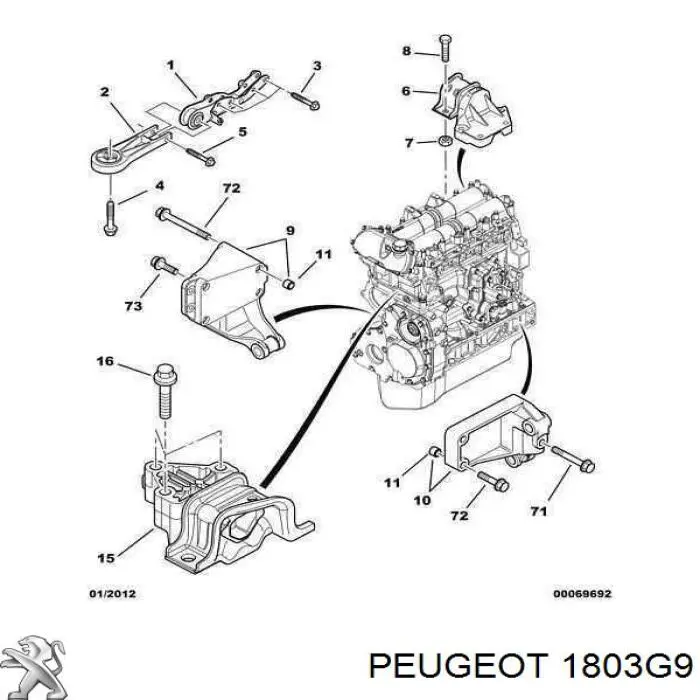  Peugeot/Citroen 1803G9 precio, desde 6,63 EUR