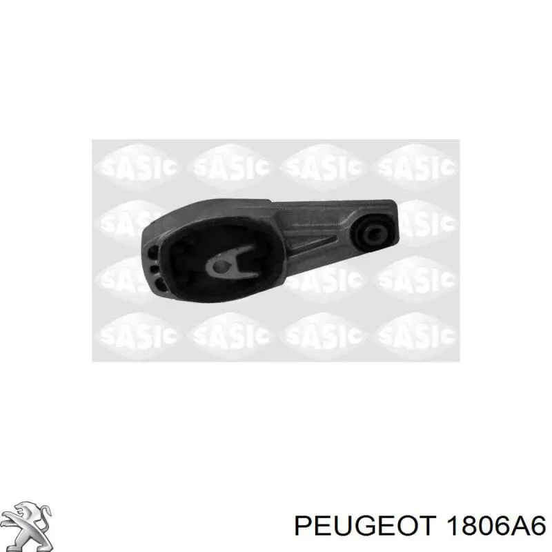 Soporte de motor trasero 1806A6 Peugeot/Citroen