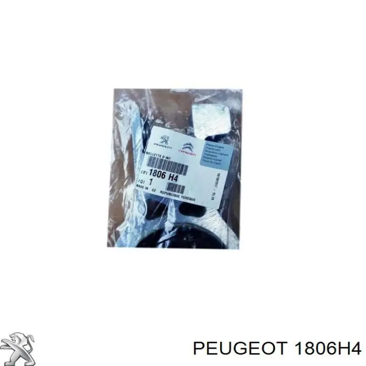 Soporte de motor trasero 1806H4 Peugeot/Citroen