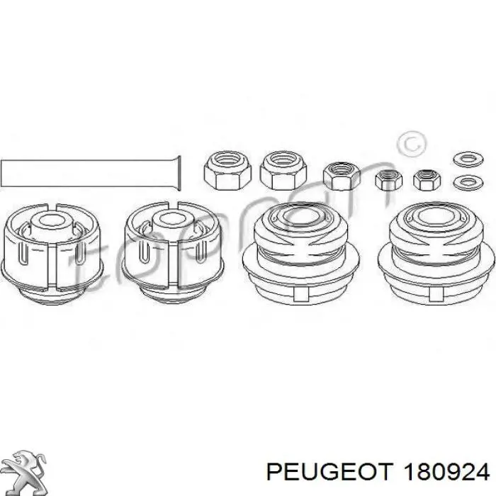 180924 Peugeot/Citroen soporte, motor, derecho, silentblock