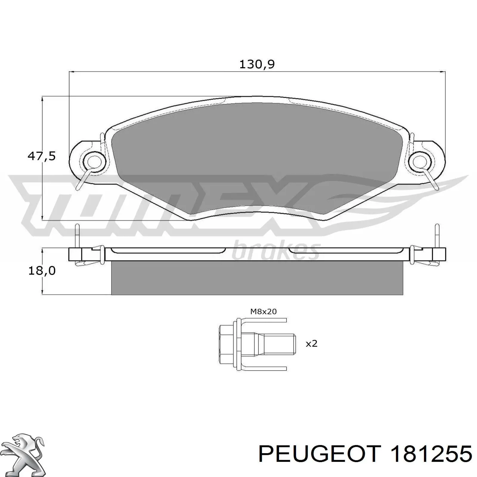  Peugeot/Citroen 181255 precio, desde 1,26 EUR