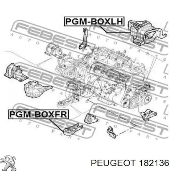 Soporte de motor derecho Peugeot/Citroen 182136 precio, desde 51,90 EUR