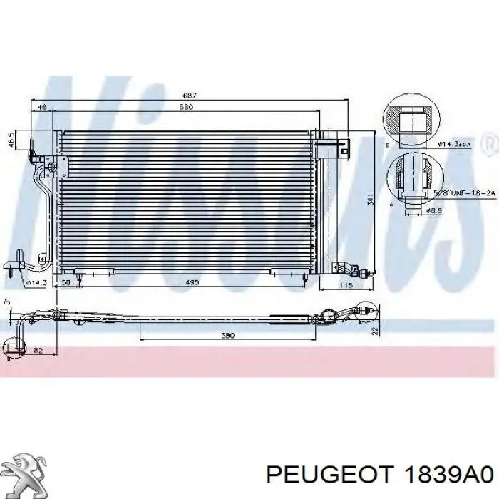 Comprar 1839A0 Peugeot/Citroen Soporte de motor derecho