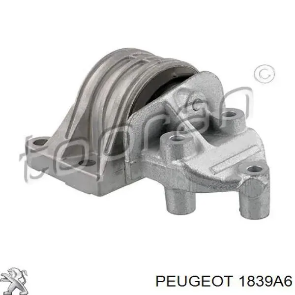 1839A6 Peugeot/Citroen soporte de motor derecho