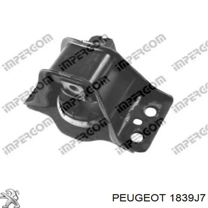 Soporte de motor derecho 1839J7 Peugeot/Citroen