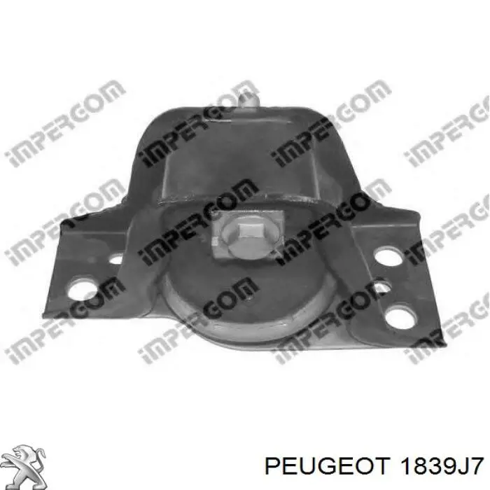 Soporte de motor derecho Peugeot/Citroen 1839J7